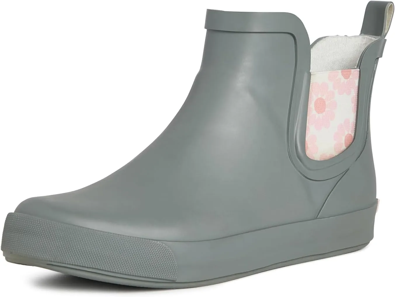 Laura Ashley Women's Rain Boots, Mid Cut Rubber Rain Boots for Women - Waterproof Flat Heeled Ankle Boots for Ladies