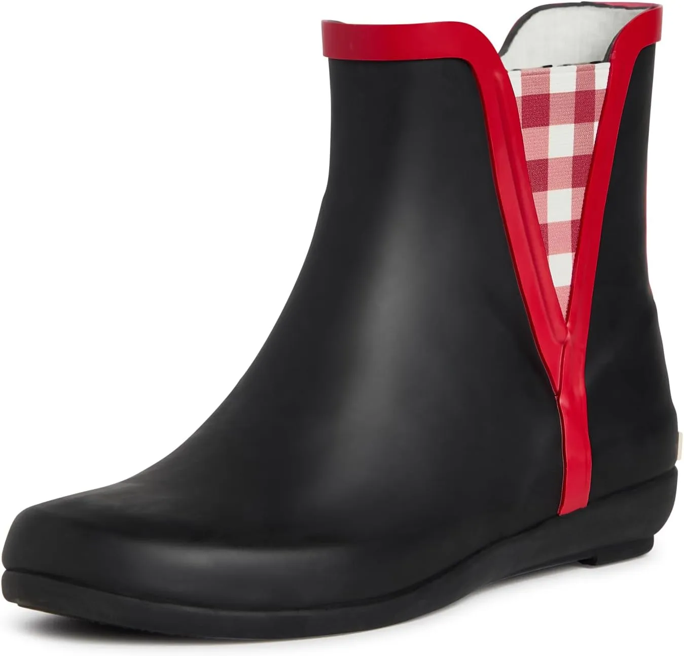 Laura Ashley Women's Rain Boots, Mid Cut Rubber Rain Boots for Women - Waterproof Flat Heeled Ankle Boots for Ladies
