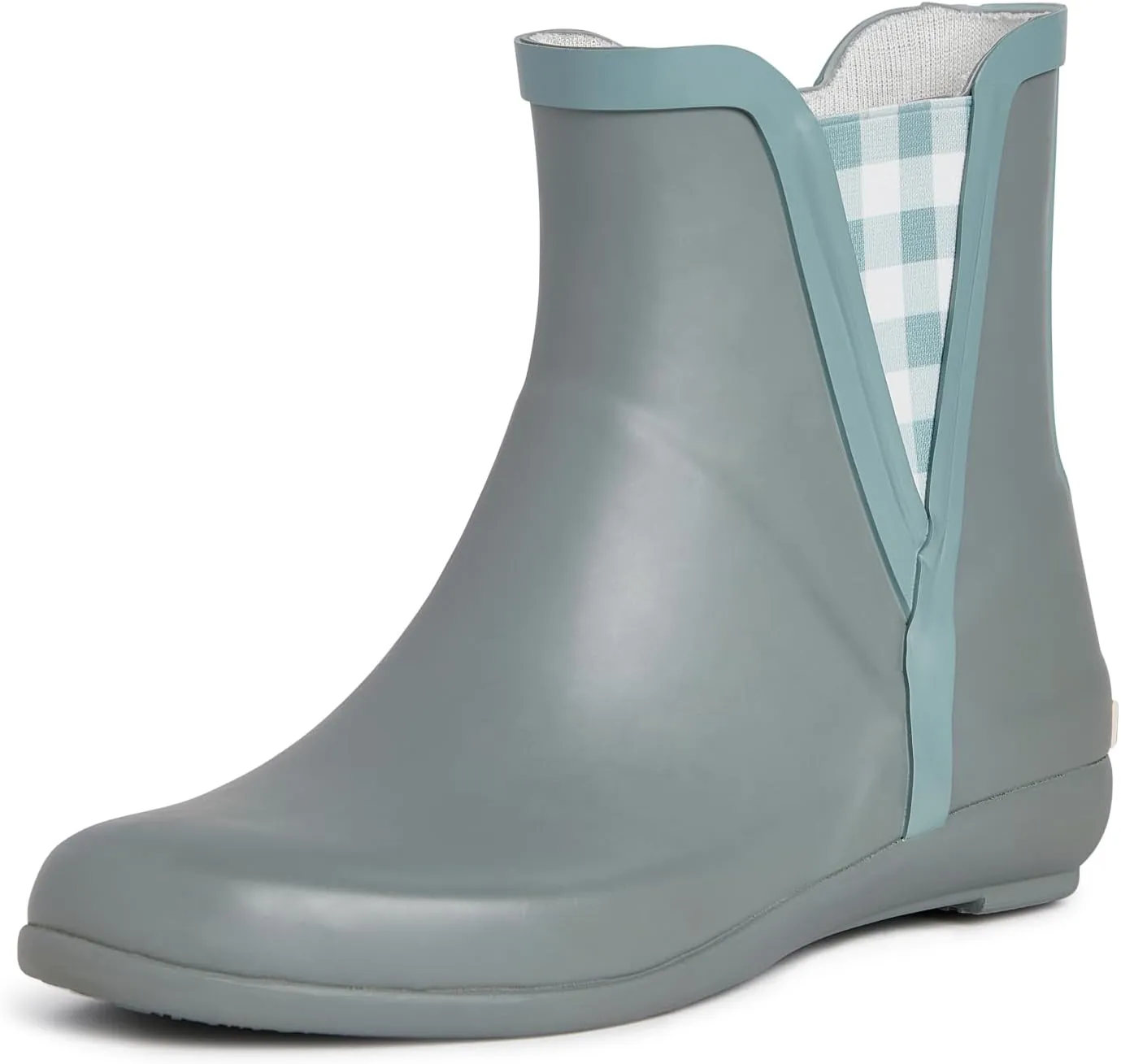 Laura Ashley Women's Rain Boots, Mid Cut Rubber Rain Boots for Women - Waterproof Flat Heeled Ankle Boots for Ladies