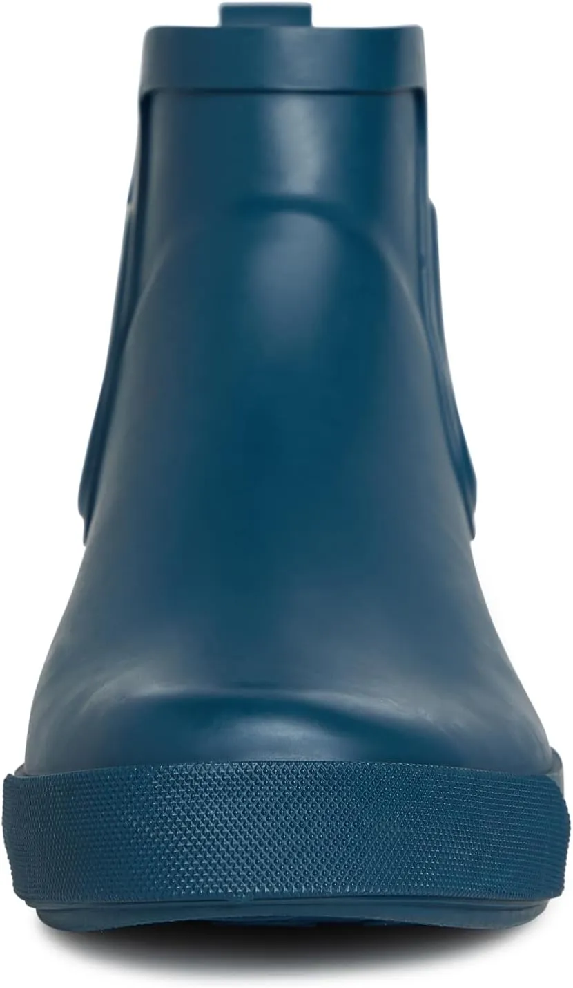 Laura Ashley Women's Rain Boots, Mid Cut Rubber Rain Boots for Women - Waterproof Flat Heeled Ankle Boots for Ladies