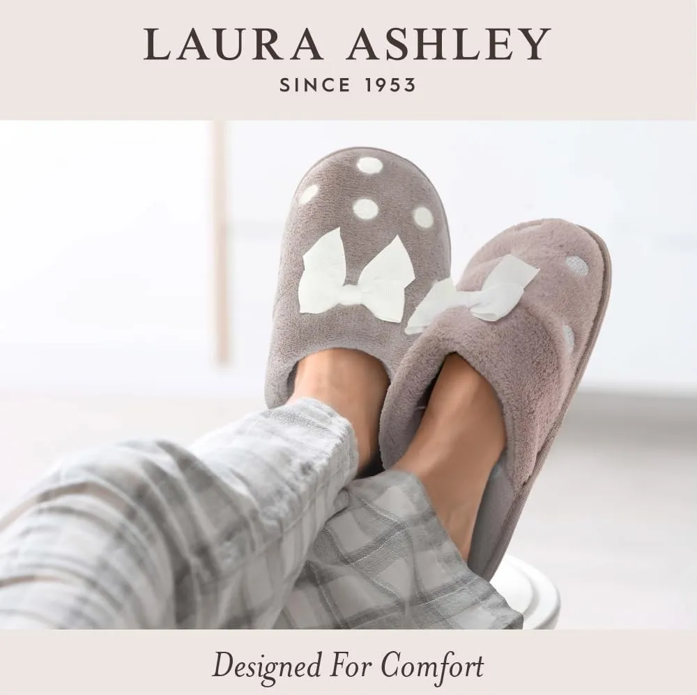 Laura Ashley Women's Rain Boots, Mid Cut Rubber Rain Boots for Women - Waterproof Flat Heeled Ankle Boots for Ladies