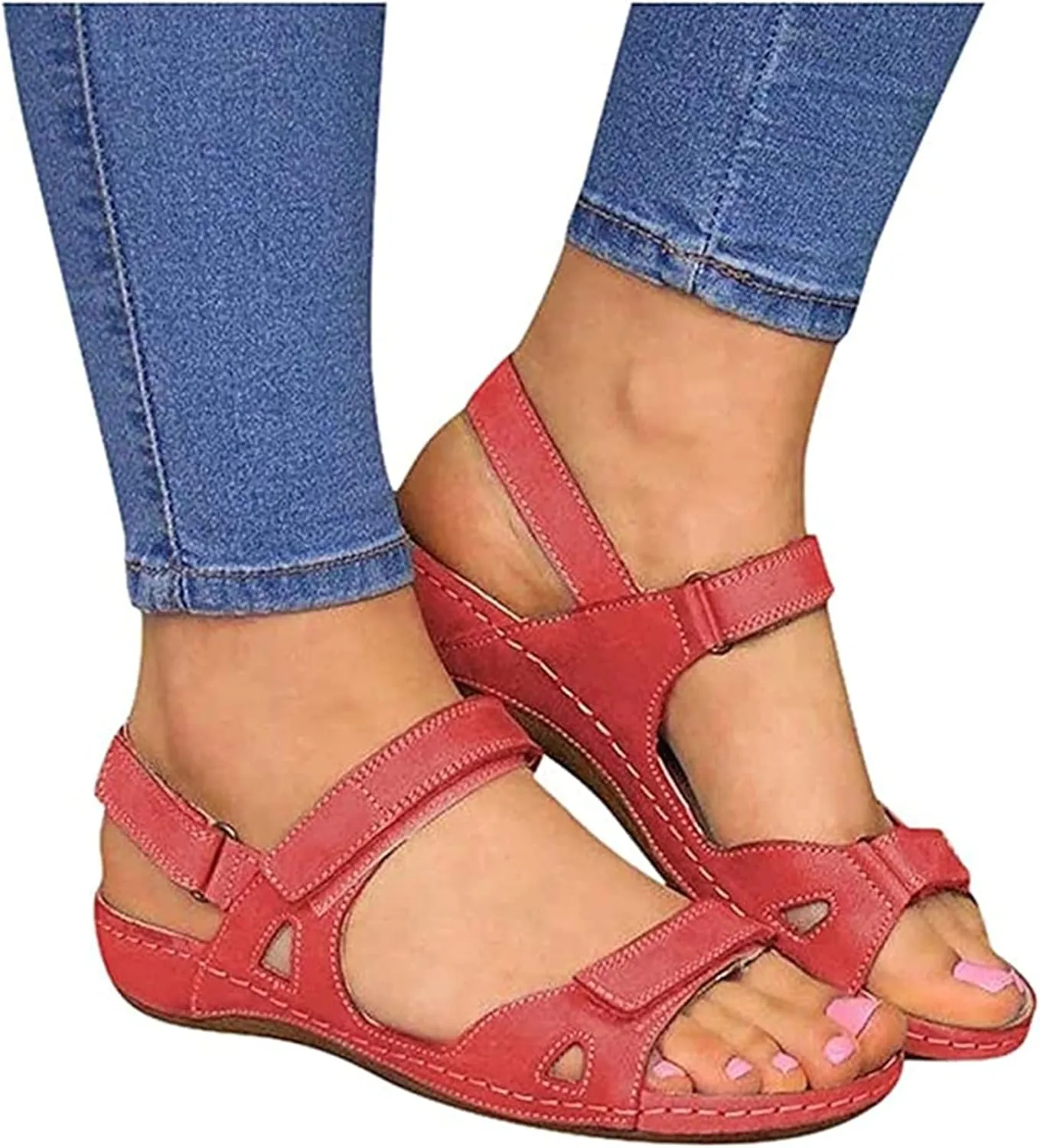 Lausiuoe Orthotic Dress Sandals For Women With Arch Support Comfortable Dressy Casual Summer Orthopedic Slides Walking Shoes