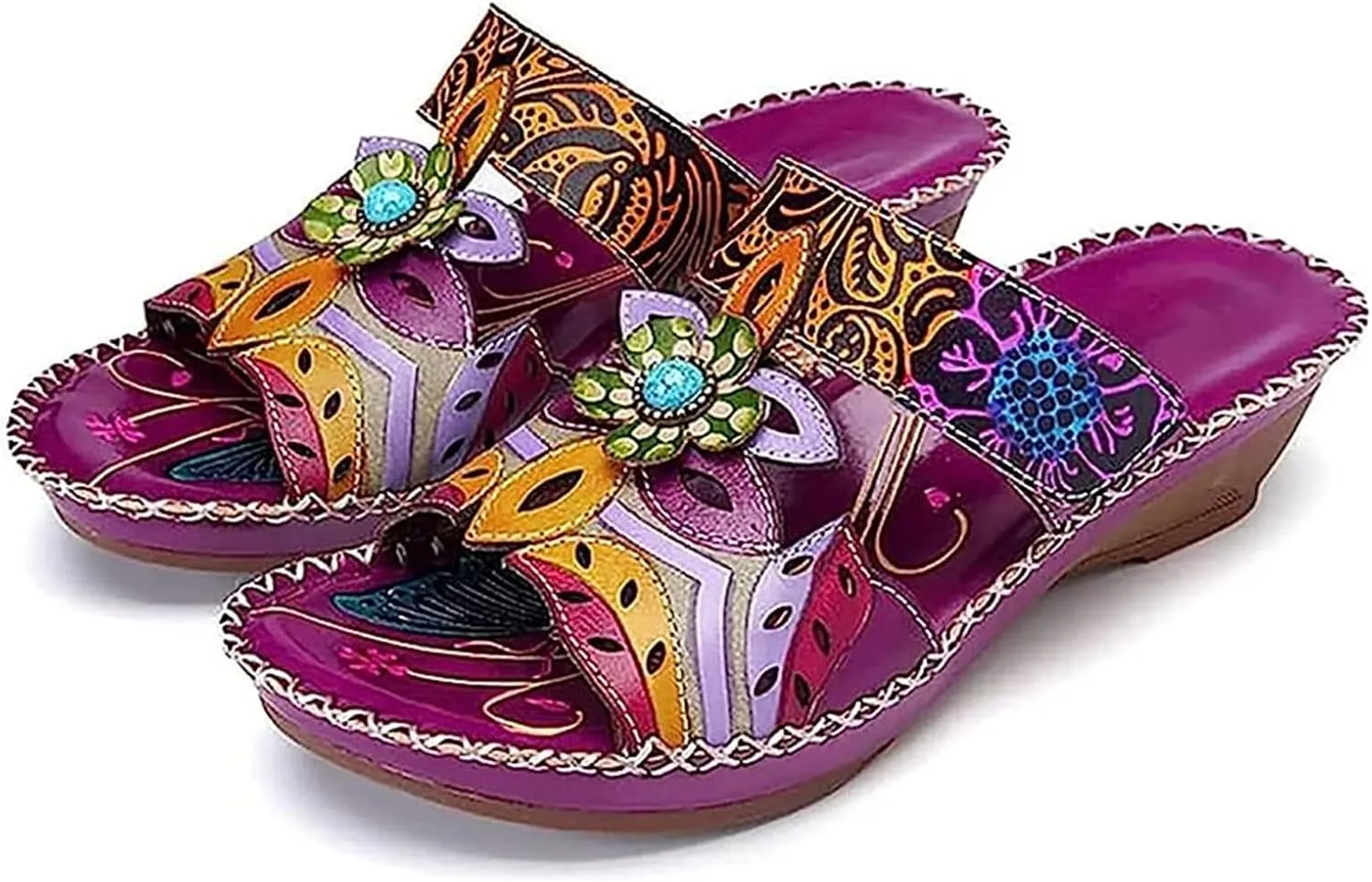 Lausiuoe Sandals Women Dressy Summer Flat Flip Flops Comfortable Walking Orthopedic Slippers Arch Support Orthotic Slides