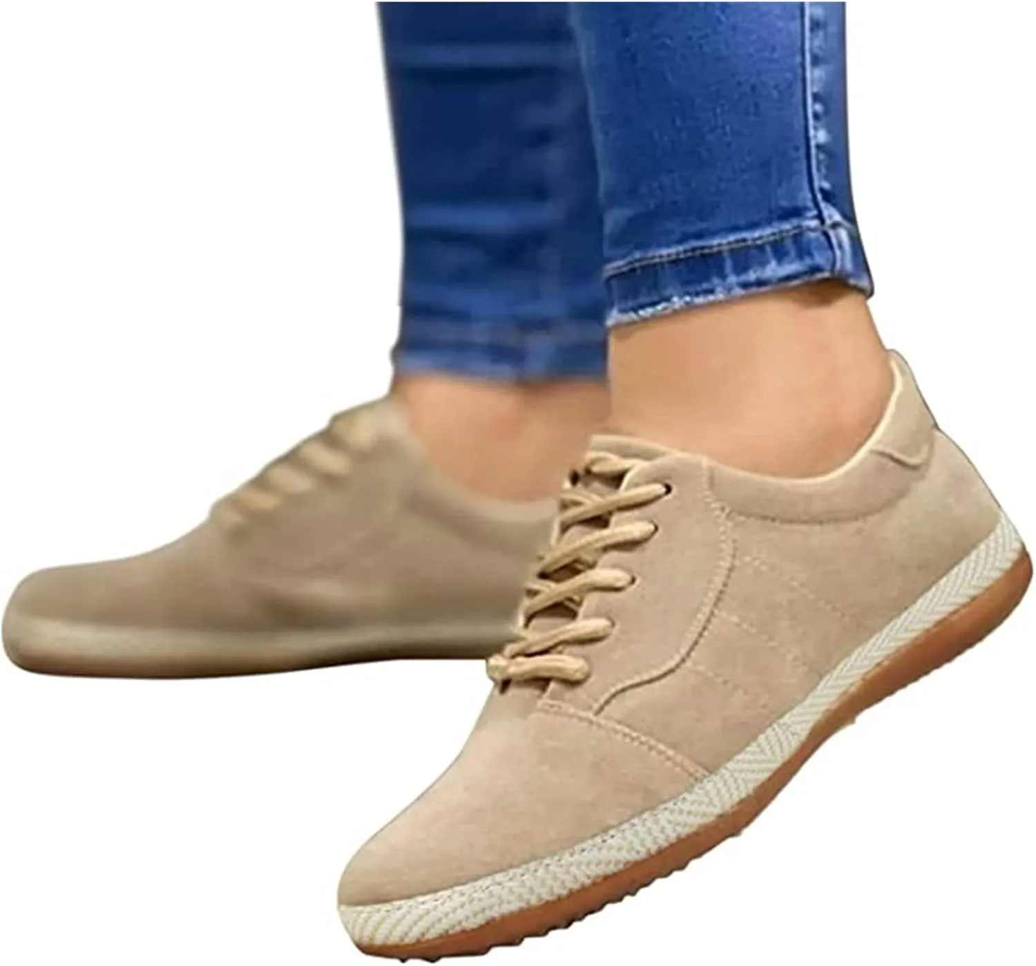 Lausiuoe Sneakers for Women Trendy 2024 Low Top Classic Casual Canvas Shoes Fashion Slip On Comfortable Walking Flat Loafers