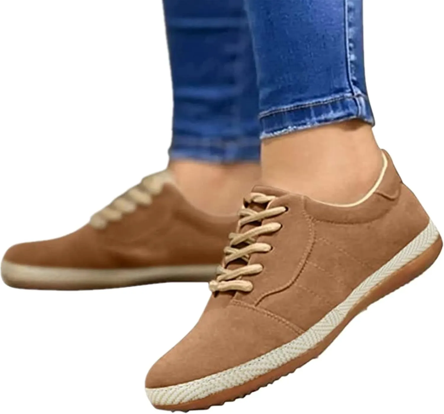 Lausiuoe Sneakers for Women Trendy 2024 Low Top Classic Casual Canvas Shoes Fashion Slip On Comfortable Walking Flat Loafers