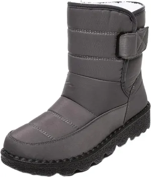 Lausiuoe Snow Boots For Women Waterproof Insulated Wide Width Winter Warm Fur Lined Ankle Booties Outdoor Walking Shoes
