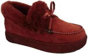 Lausiuoe Winter Boots For Women 2022 Trendy Fuzzy Booties Warm Fluffy Silp On Comfortable Casual Ankle Boots Loafers