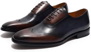 Leather Shoes for Mens Brown Leather Formal Casual Slip On Driving Shoes Business Men's Boat Casual Walking Shoes Handmade Moccasin Dress Shoes,Brown,8.5US/42EU