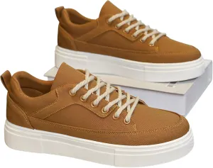 lilaBelle]【Chunky Retro Canvas Shoes Men's Summer Breathable Platform Sneakers, Non-Slip Orthopedic Design with Lightweight Cushion, Multipurpose Footwear for Driving/Travel/Office (UK Size)