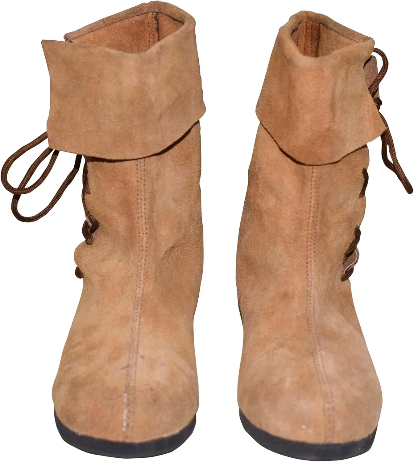 Medieval Viking Combat Boots, Men's Brown, LARP Cosplay, SCA