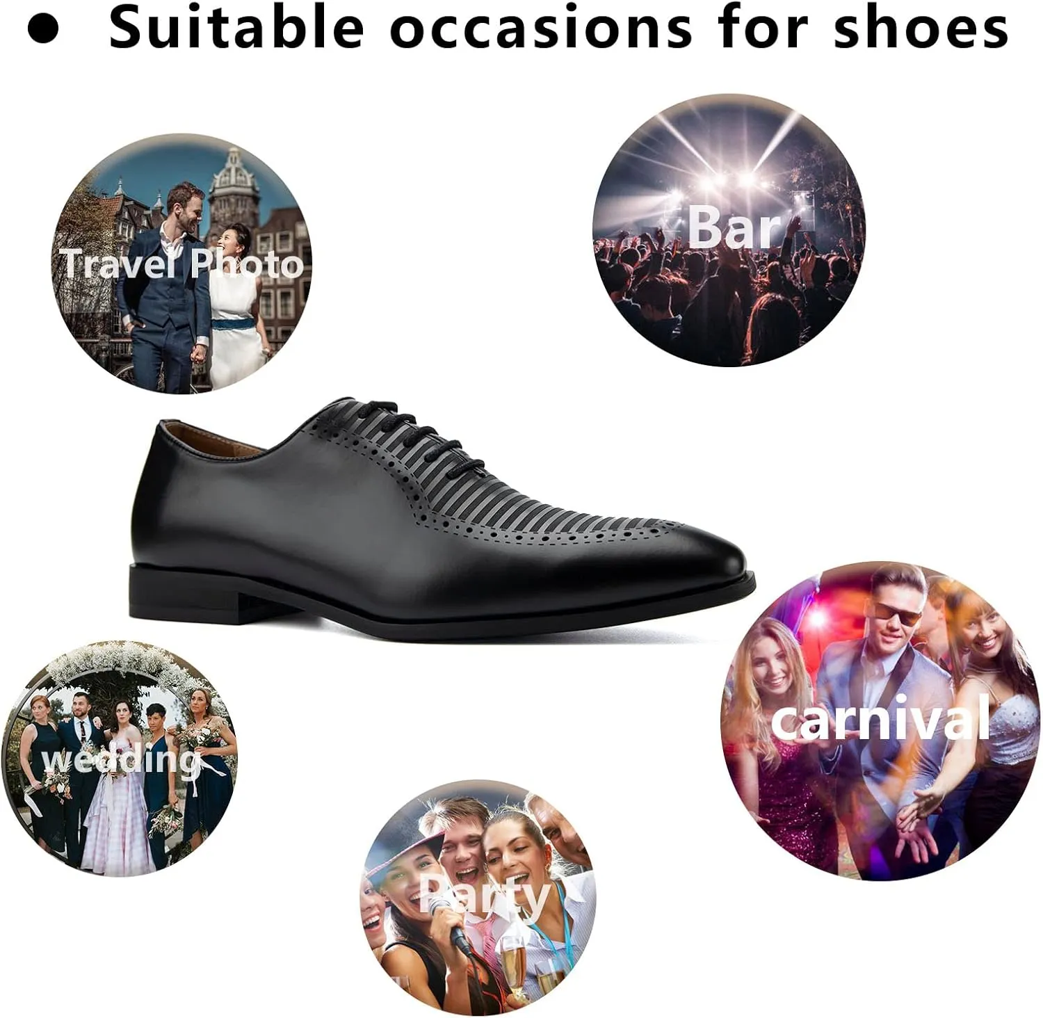 Meijiana Men's Oxfords Luxury Oxford Shoes for Men Business Casual Shoes Men's Lace-up Fashion Shoes