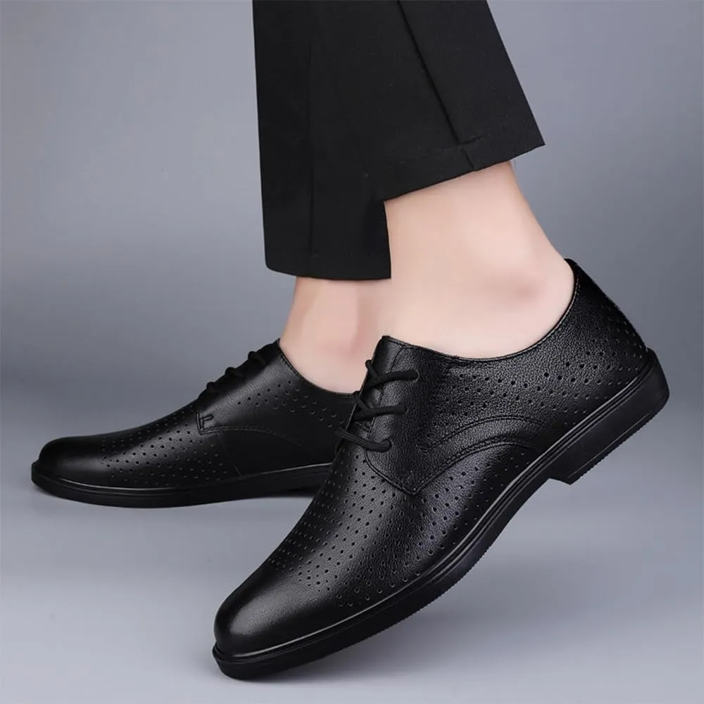 Mens Dress Shoes Outdoor Modern Comfortable Tuxedo Shoes Formal Classic Business Lace Up Oxford Shoes