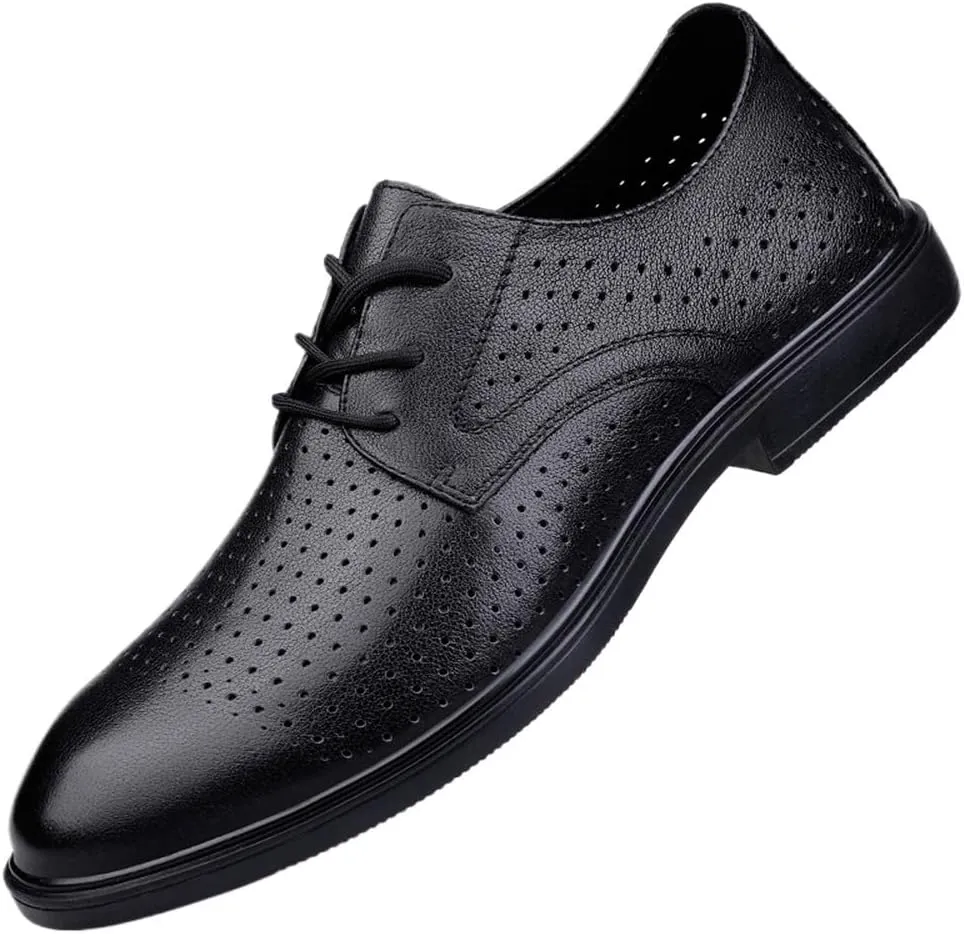 Mens Dress Shoes Outdoor Modern Comfortable Tuxedo Shoes Formal Classic Business Lace Up Oxford Shoes