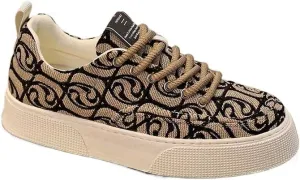 Men's Fashion Art Line Skateboard Shoes - Durable Grip, Breathable and Lightweight