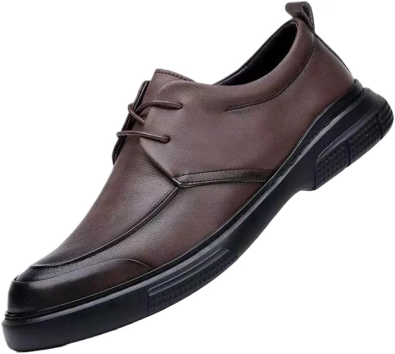 Men's Fashion Leather Wedding Dress Shoes Casual Business Shoes Mens Retro Wingtip Brogue Shoes(7.5)