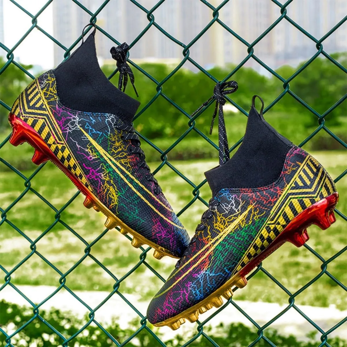Mens Football Cleats Soccer Shoes: Turf Grip Design for Daily Training Game Day for Mens Womens