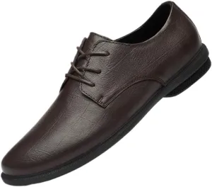 Men's Leather Dress Shoes Fashion Breathable Prom Business Wedding Oxfords Shoes for Men