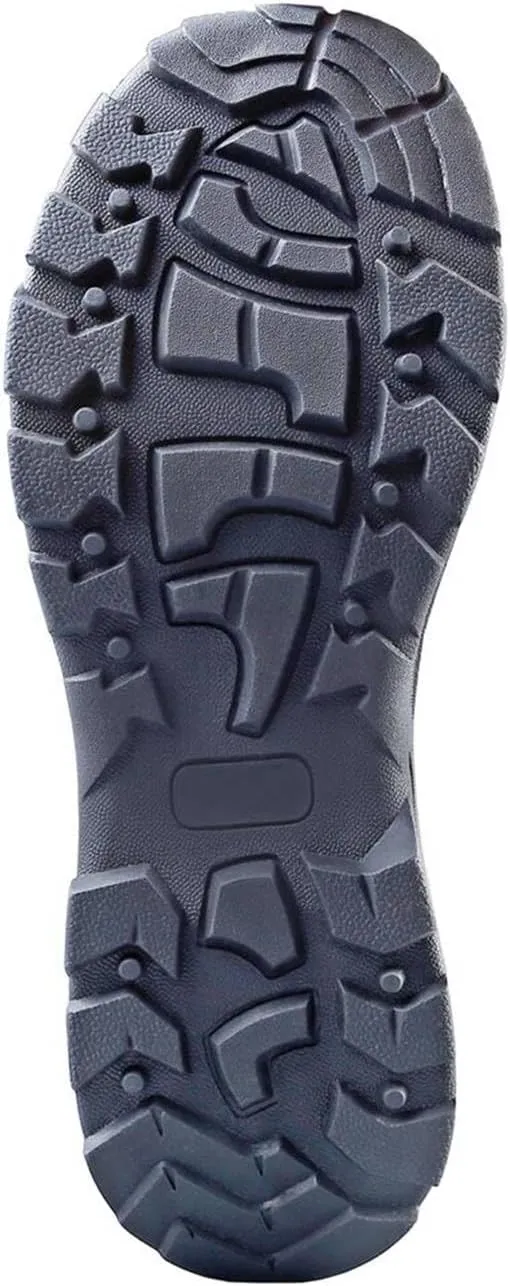 Mens Tactical Waterproof Composite Toe Boots Max Pro 8 with Zipper - Oil & Slip Resistant Black Leather Boots