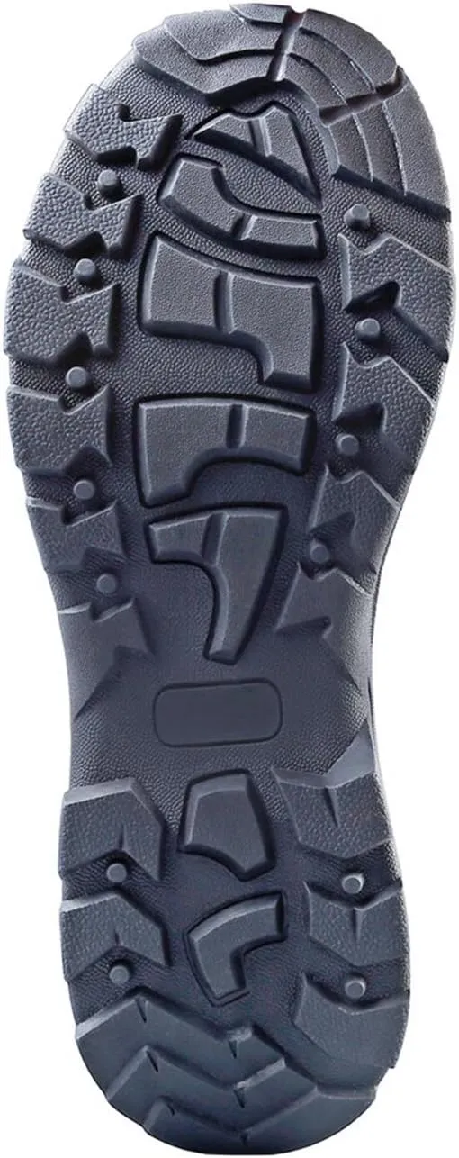 Mens Tactical Waterproof Composite Toe Boots Max Pro 8 with Zipper - Oil & Slip Resistant Black Leather Boots