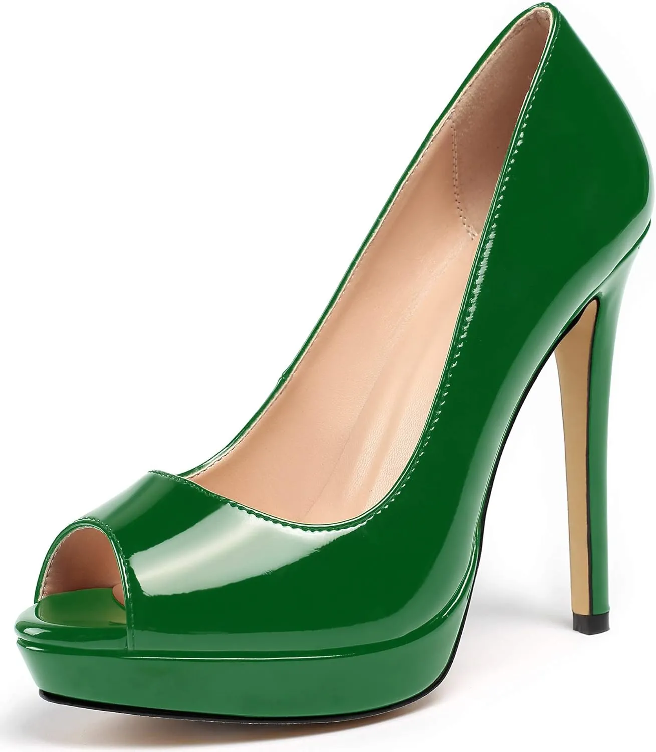 Mettesally Women's Peep Toe Platform Stiletto High Heels Open Toe Classic Pumps Party Dress Sandals Shoes