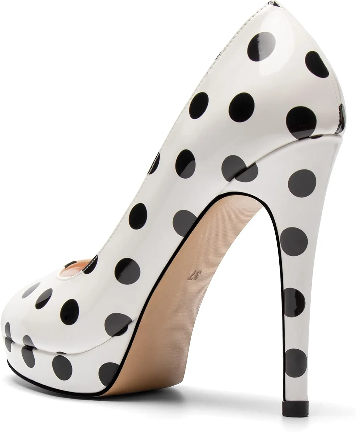 Mettesally Women's Peep Toe Platform Stiletto High Heels Open Toe Classic Pumps Party Dress Sandals Shoes
