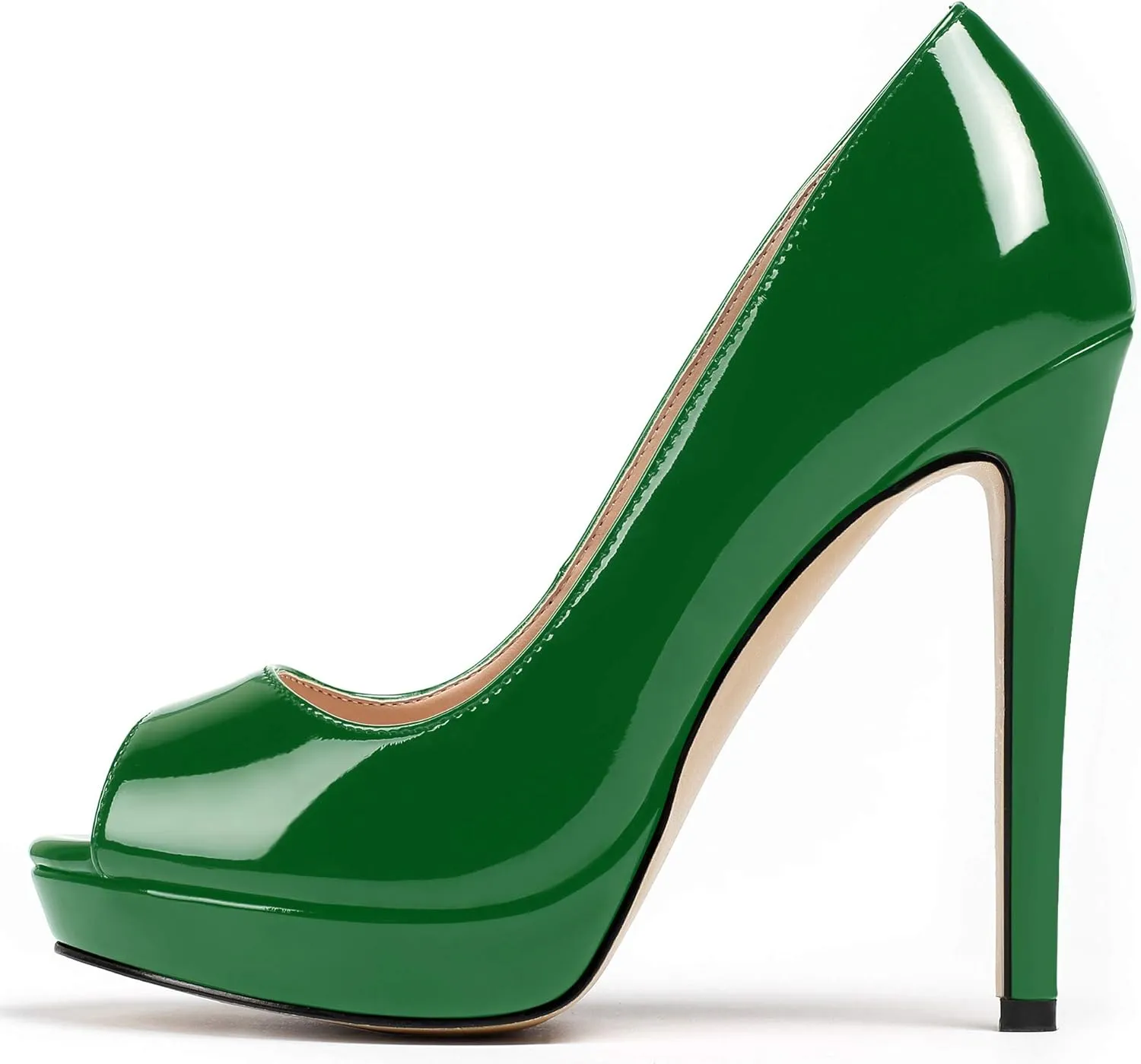 Mettesally Women's Peep Toe Platform Stiletto High Heels Open Toe Classic Pumps Party Dress Sandals Shoes