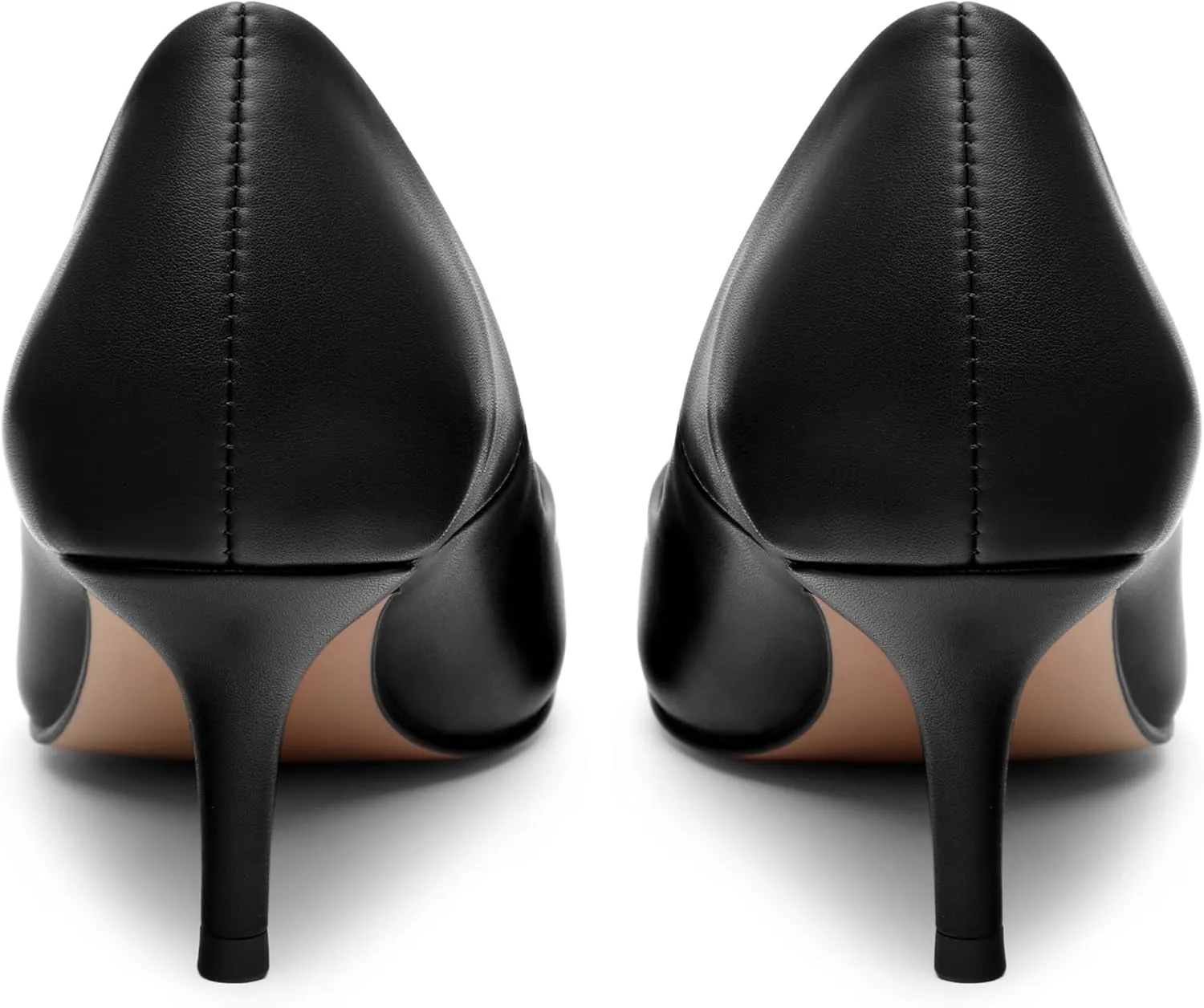 MOVINSTEPS Closed Pointed Toe Low Heels Pumps for Women Comfortable Classic Wedding Business Dressy Shoes 2.5 Inch
