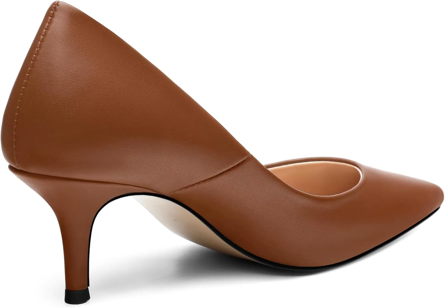 MOVINSTEPS Closed Pointed Toe Low Heels Pumps for Women Comfortable Classic Wedding Business Dressy Shoes 2.5 Inch