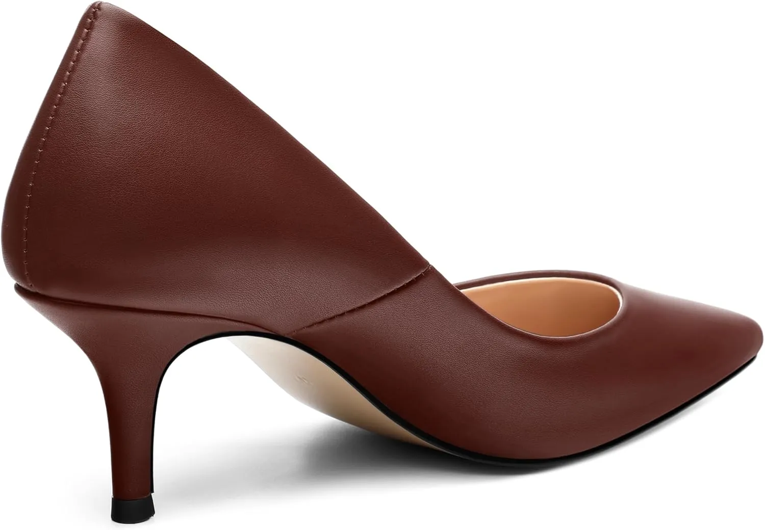 MOVINSTEPS Closed Pointed Toe Low Heels Pumps for Women Comfortable Classic Wedding Business Dressy Shoes 2.5 Inch