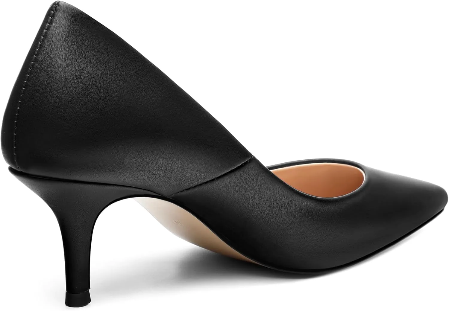MOVINSTEPS Closed Pointed Toe Low Heels Pumps for Women Comfortable Classic Wedding Business Dressy Shoes 2.5 Inch