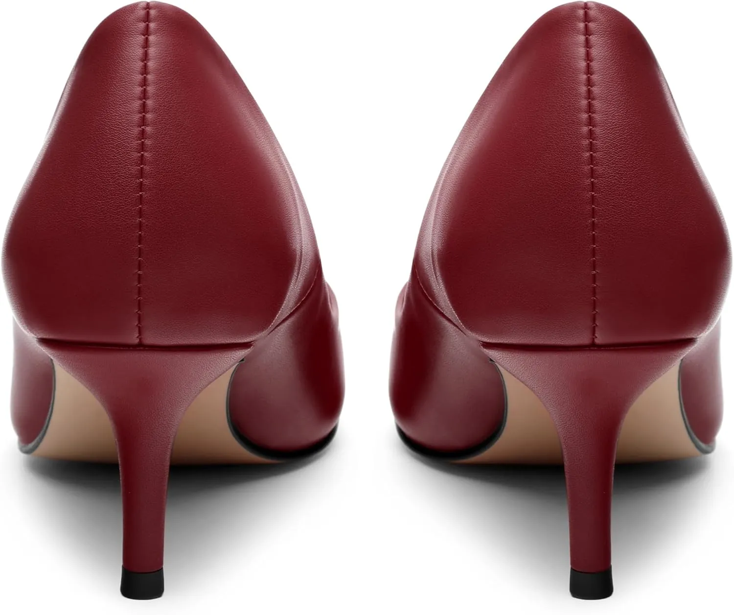 MOVINSTEPS Closed Pointed Toe Low Heels Pumps for Women Comfortable Classic Wedding Business Dressy Shoes 2.5 Inch