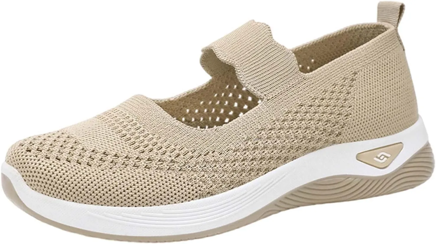 Non Slip Work Shoes Women Fashion Casual Work Shoes Chunky Sneakers Women's Soft Sole Mesh Comfort Orthopedic Basketball Shoe Grip Loafers Casual Slip On