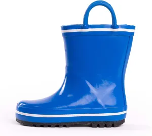 NORTY Rubber Rain Boots for Kids - Waterproof Rubber Boots Boys and Girls Solid & Printed Rainboots for Toddlers and Kids