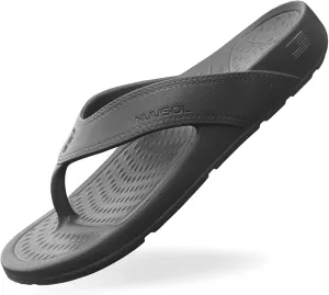 NUUSOL Unisex Cascade Flip Flops; Non-Slip Hiking/Plantar Fasciitis Footwear; Soft Cushion, Lightweight & Comfortable; Arch Support & Textured Footbed, Pain Relief for Joint, Neck & Back Injuries