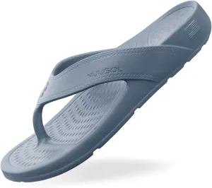 NUUSOL Unisex Cascade Flip Flops; Non-Slip Hiking/Plantar Fasciitis Footwear; Soft Cushion, Lightweight & Comfortable; Arch Support & Textured Footbed, Pain Relief for Joint, Neck & Back Injuries