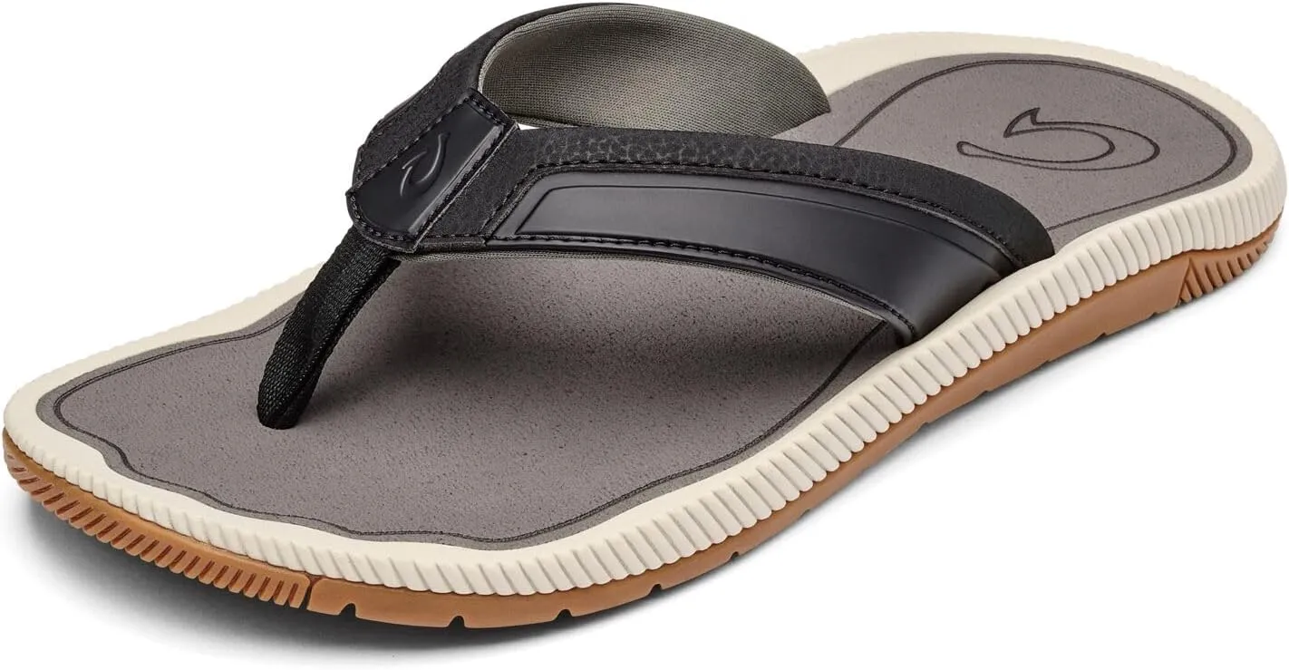 OLUKAI Kukulu Men's Beach Sandal, Water-Friendly Shoe & Wet Grip Soles, All-Day Wear & Comfortable Fit