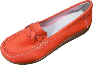 Orthopedic Loafers in Breathable Leather, Wide Size Casual Leather Orthopedic Sandals, Orthopedic Shoes for Women