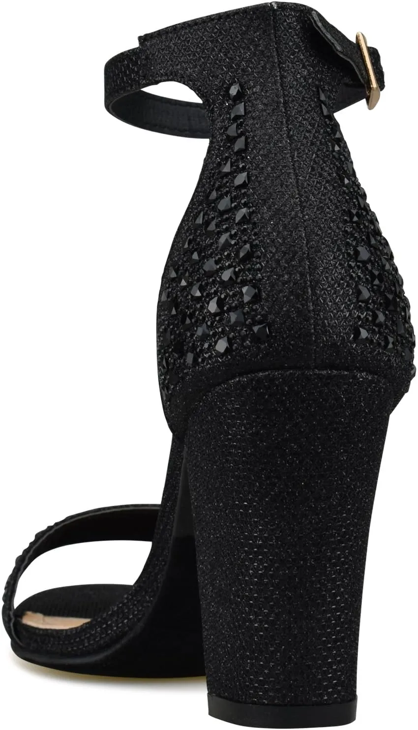 Premier Standard - Women's Strappy Chunky Block High Heel - Formal, Wedding, Party Simple Classic Pump