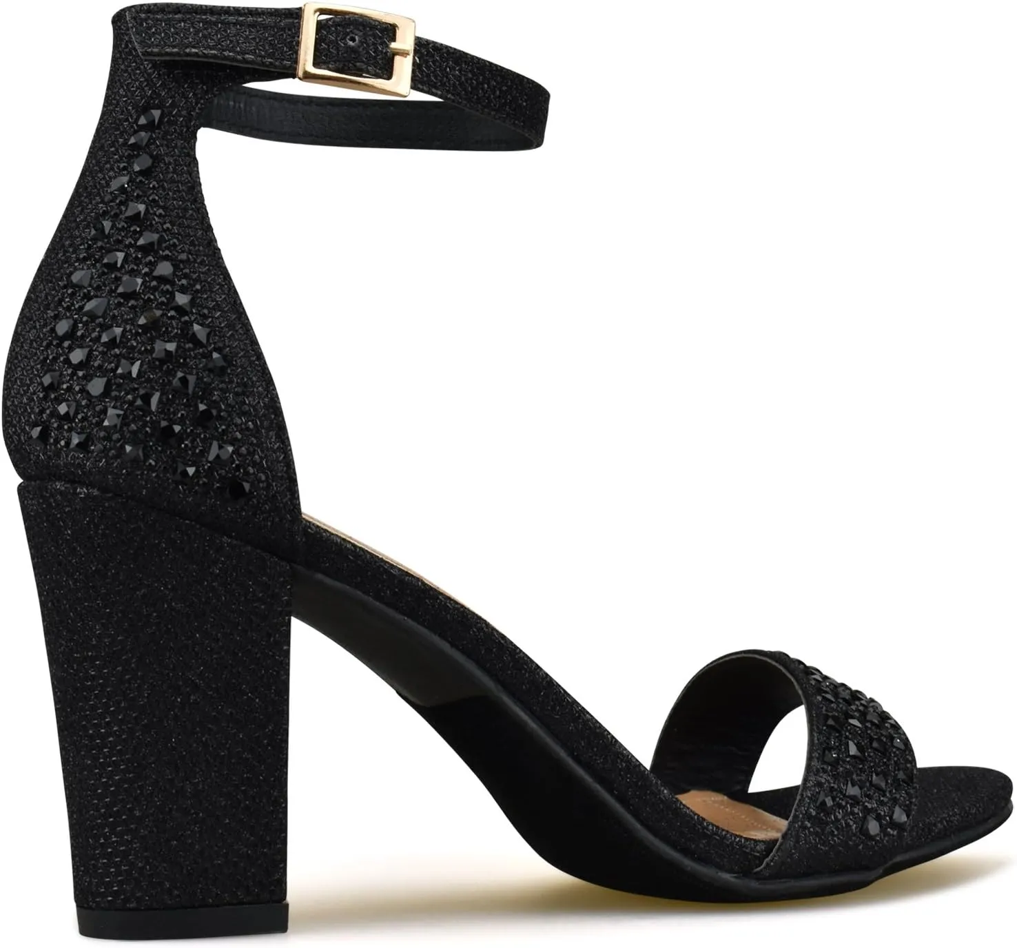 Premier Standard - Women's Strappy Chunky Block High Heel - Formal, Wedding, Party Simple Classic Pump
