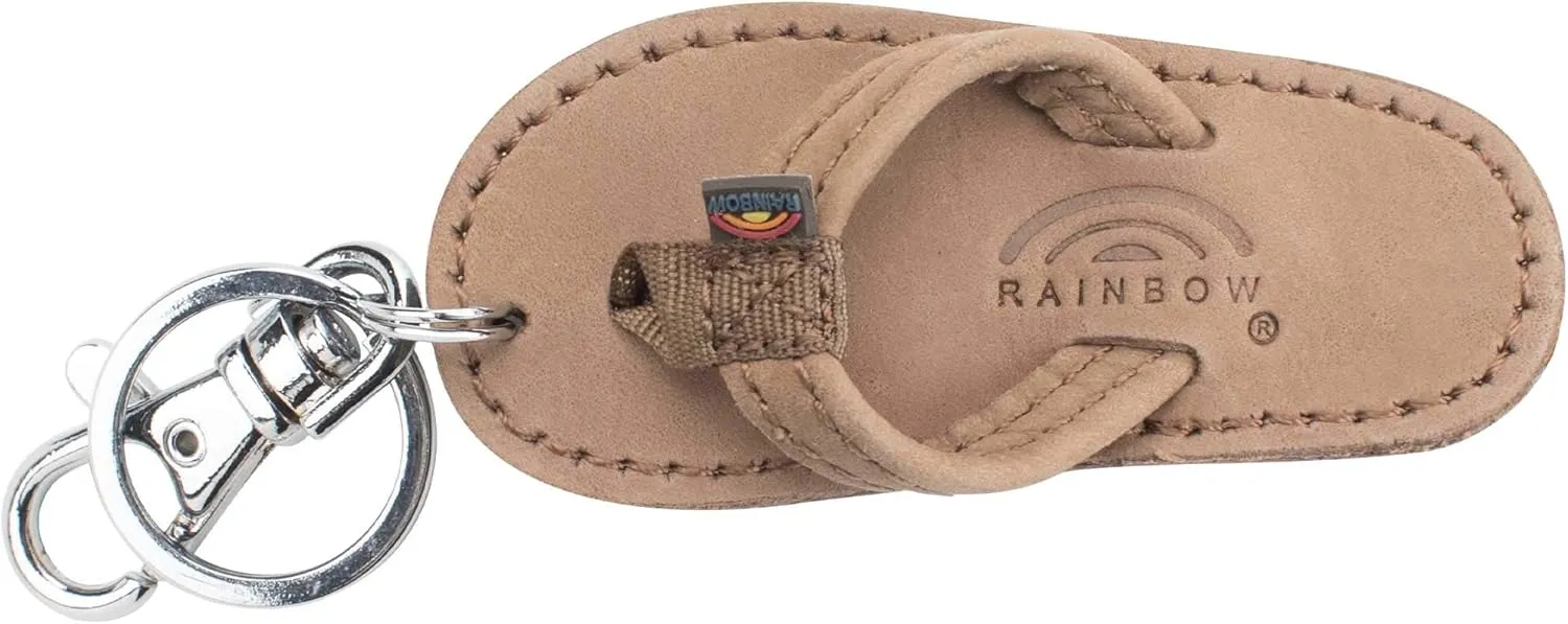 Rainbow Sandals Leather Sandal Key Chain