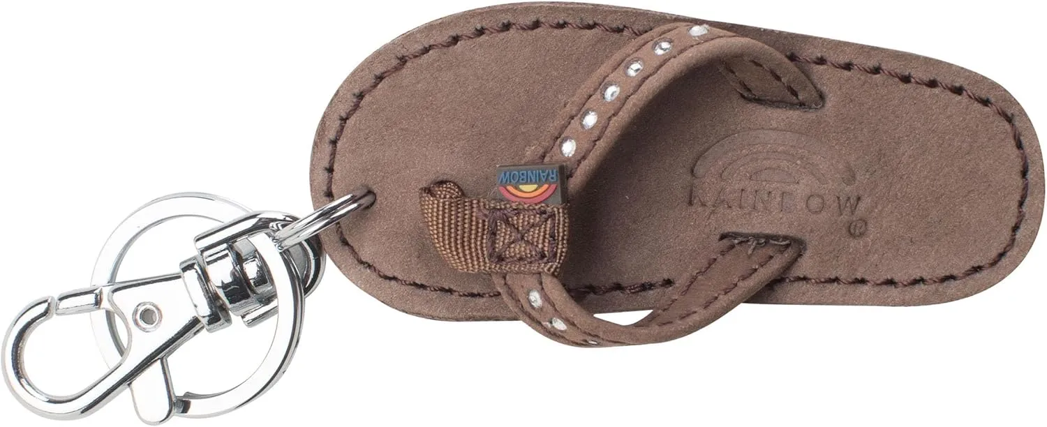 Rainbow Sandals Leather Sandal Key Chain