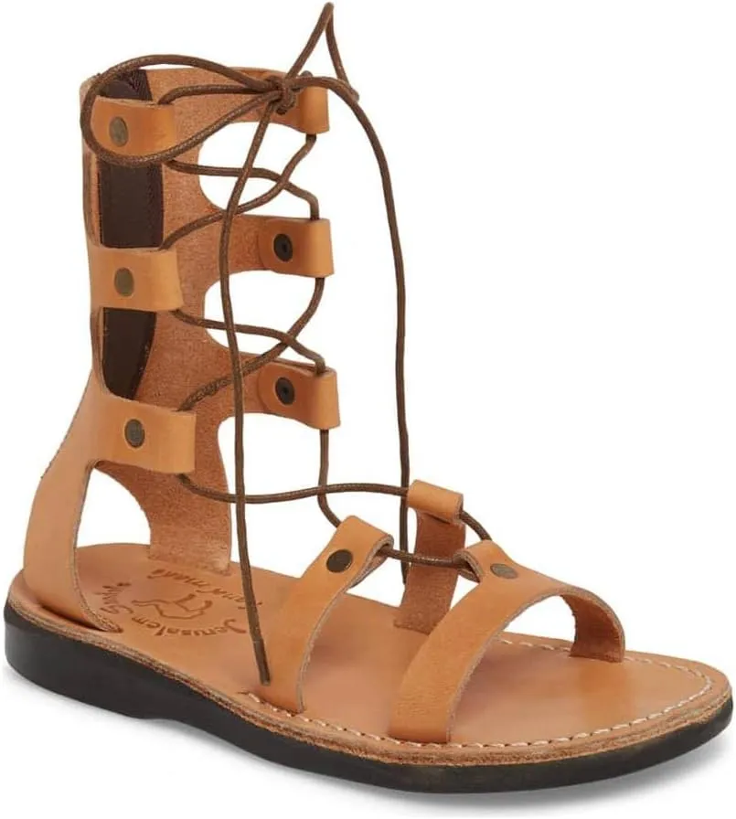 Rebecca - Leather Gladiator Lace Up Sandal - Womens Sandals