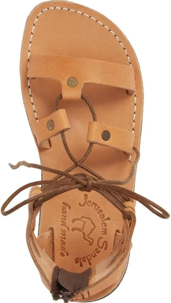 Rebecca - Leather Gladiator Lace Up Sandal - Womens Sandals