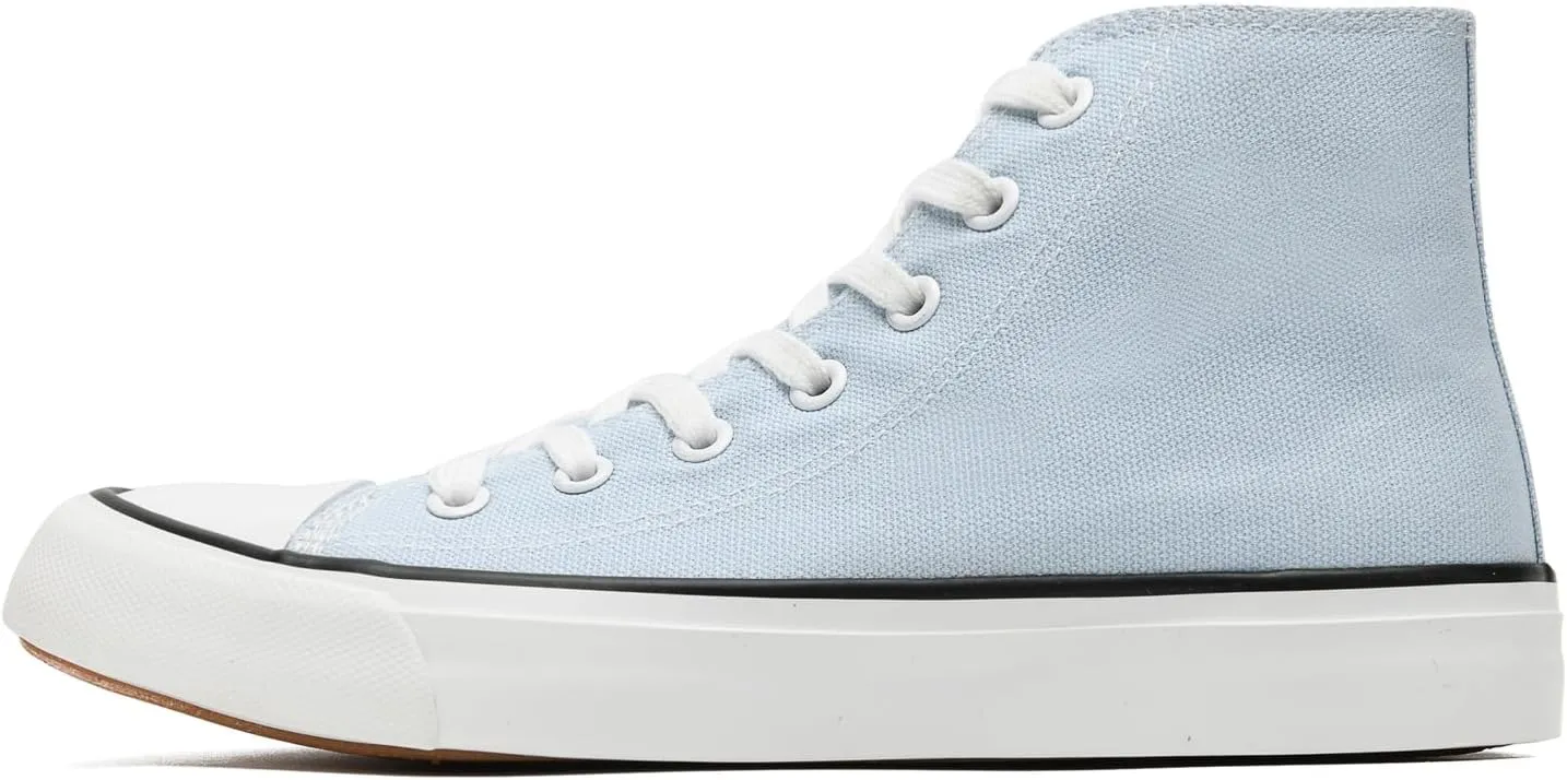 rosyclo Canvas Shoes for Women and Men, High Top Canvas Sneakers Fashion Lace Up Comfortable Womens Classic Casual Tennis Walking Shoes