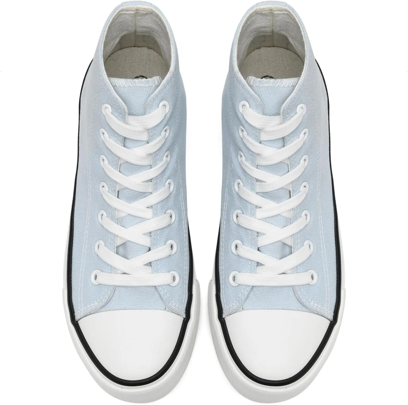 rosyclo Canvas Shoes for Women and Men, High Top Canvas Sneakers Fashion Lace Up Comfortable Womens Classic Casual Tennis Walking Shoes