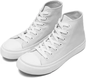 rosyclo Canvas Shoes for Women and Men, High Top Canvas Sneakers Fashion Lace Up Comfortable Womens Classic Casual Tennis Walking Shoes