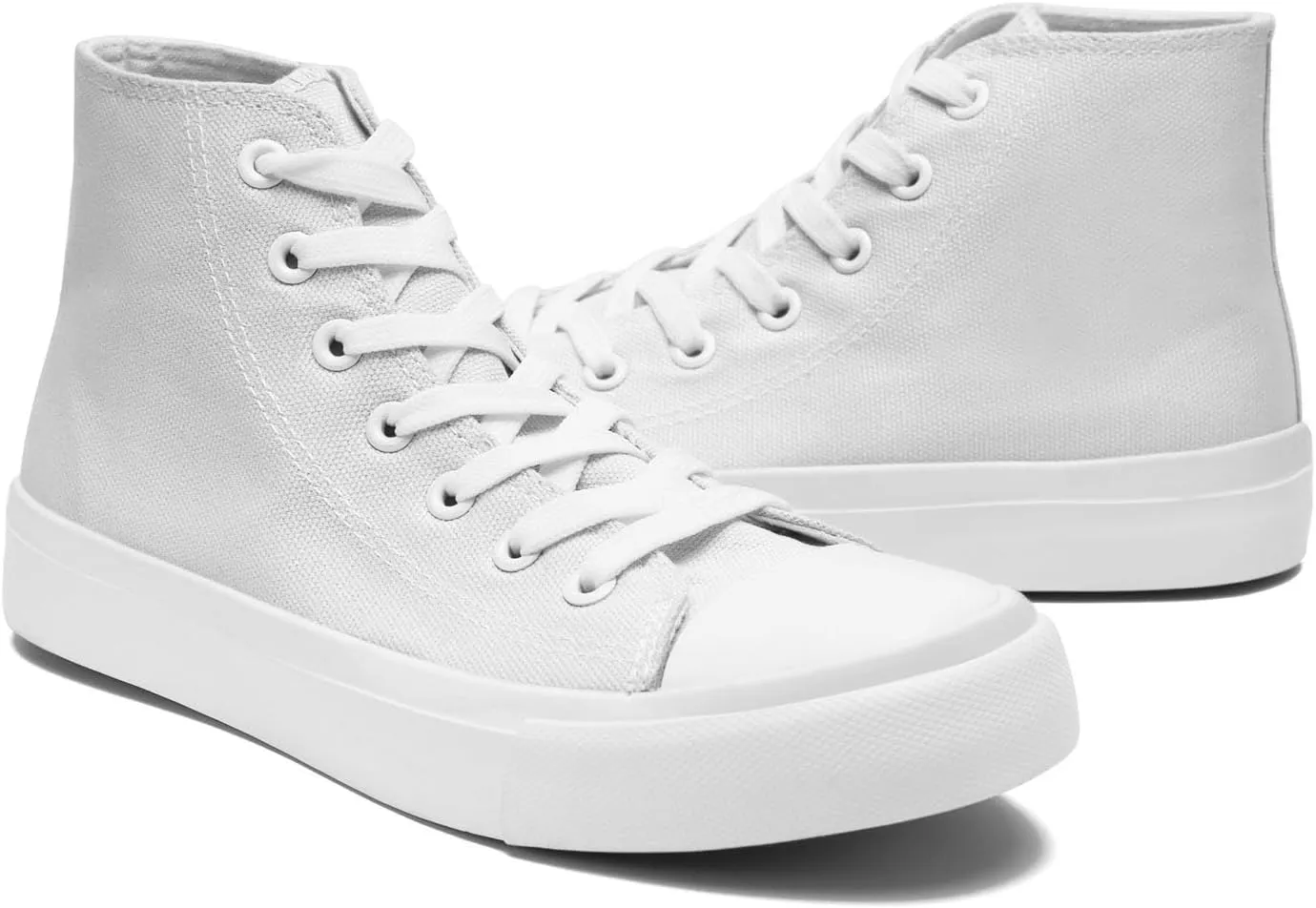 rosyclo Canvas Shoes for Women and Men, High Top Canvas Sneakers Fashion Lace Up Comfortable Womens Classic Casual Tennis Walking Shoes