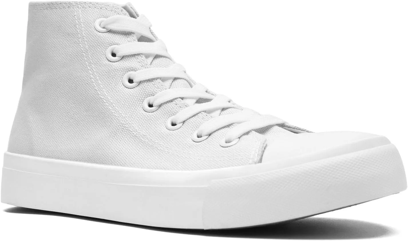 rosyclo Canvas Shoes for Women and Men, High Top Canvas Sneakers Fashion Lace Up Comfortable Womens Classic Casual Tennis Walking Shoes