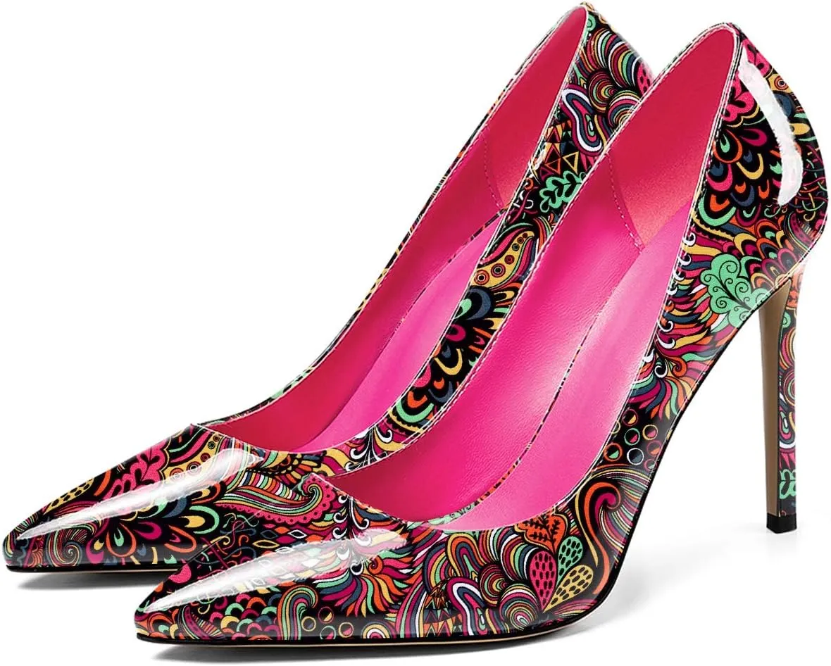 SAMMITOP Women's Classic Pointed Toe Stiletto High Heel Dress Pumps