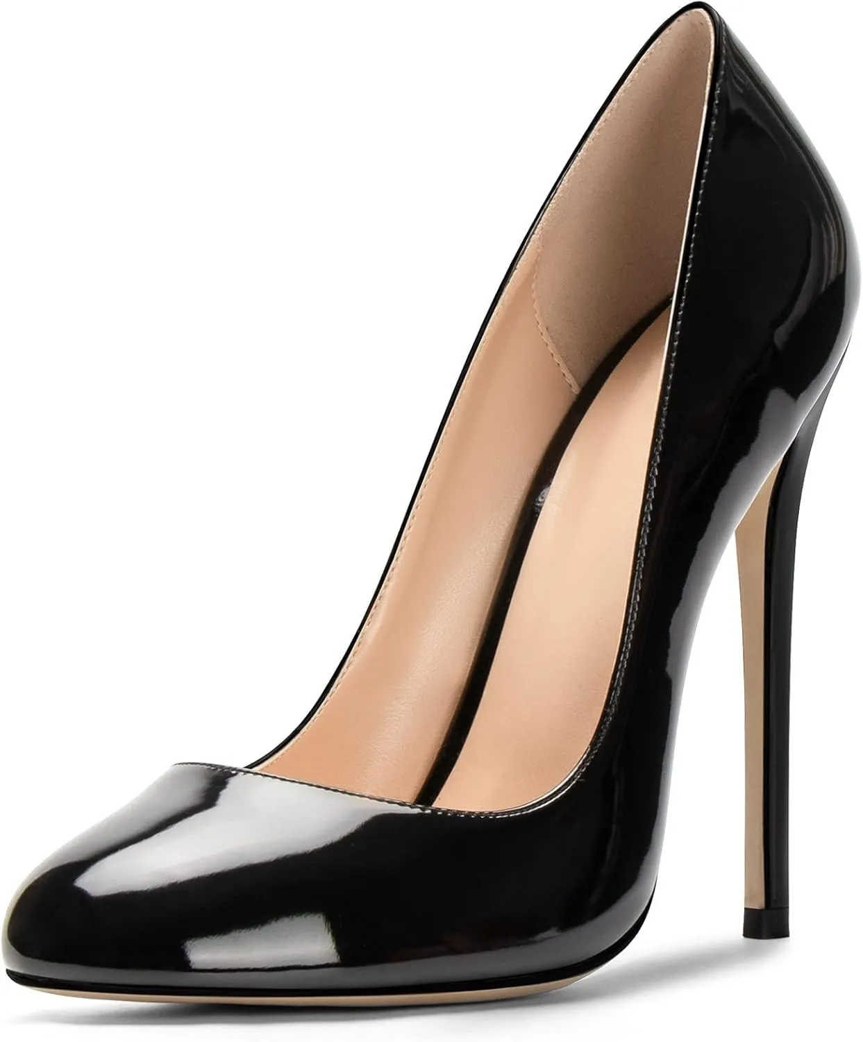 SAMMITOP Women's Classic Round Toe High Heels Dress Pumps